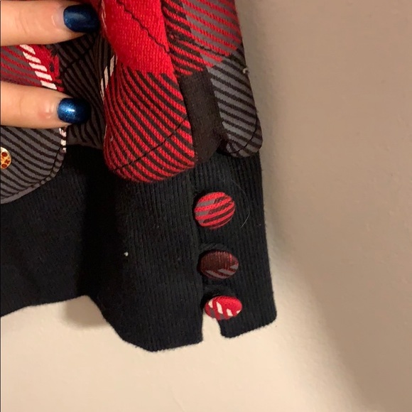 Roxy plaid zip up hoodie - Picture 6 of 7